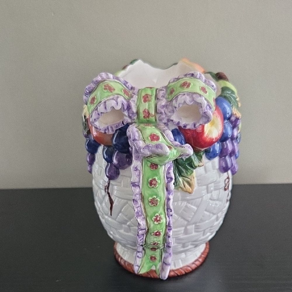 Colorful Ceramic Fruit Pitcher - Picture 2 of 8